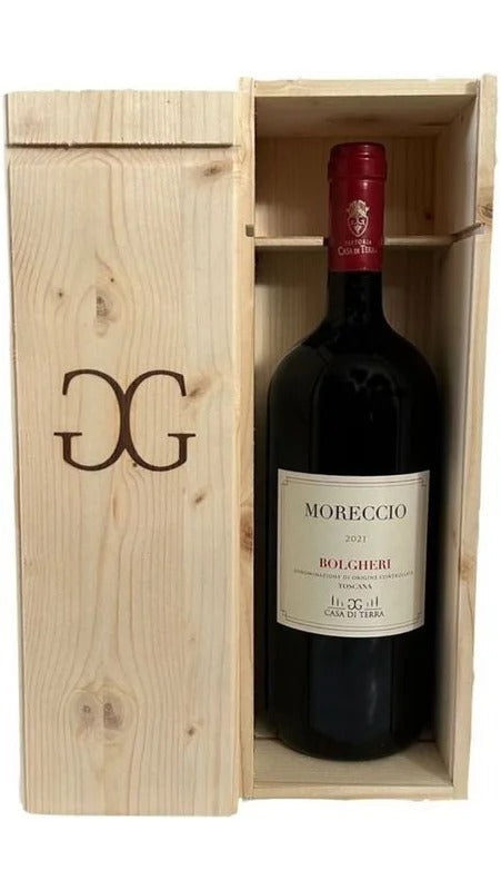 Bolgheri Rosso DOC – Moreccio – Jeroboam in Cassa Legno – Casa di Terra