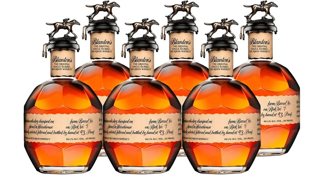 Blanton’s The Original Single Barrel Kentucky Straight Bourbon Whiskey 750ml Bottle 6-Pack
