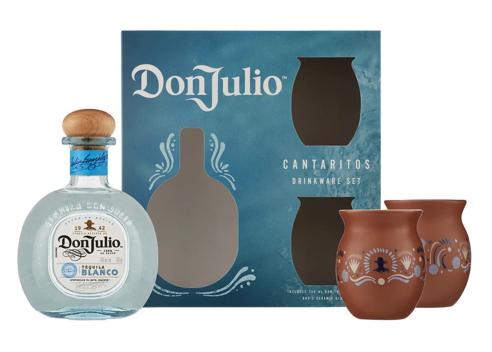 Don Julio Reserva de Don Julio Blanco Tequila With Cantaritos Drinkware Set 750ml