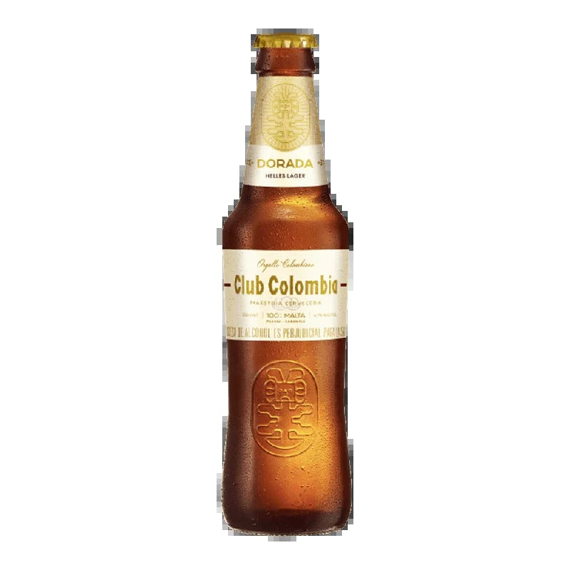 Club Colombia Dorada Golden Lager Beer Bottle 6-Pack