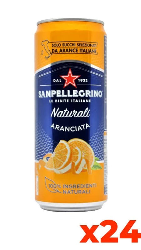Sanpellegrino Aranciata Dolce – Confezione cl. 33 x 24 Lattine Sleek