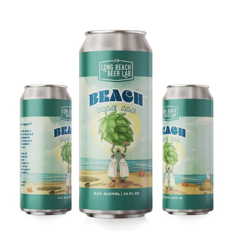 Long Beach Beer Beach Pale Ale 16oz 4pk Cans