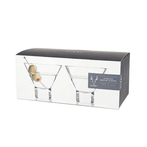 Viski – Stemless Martini Glasses – 2 pack
