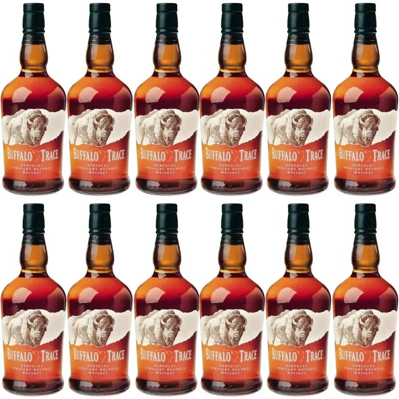 Buffalo Trace Kentucky Straight Bourbon Whiskey 12-Pack Case Bundle 750ml ( Full Case )