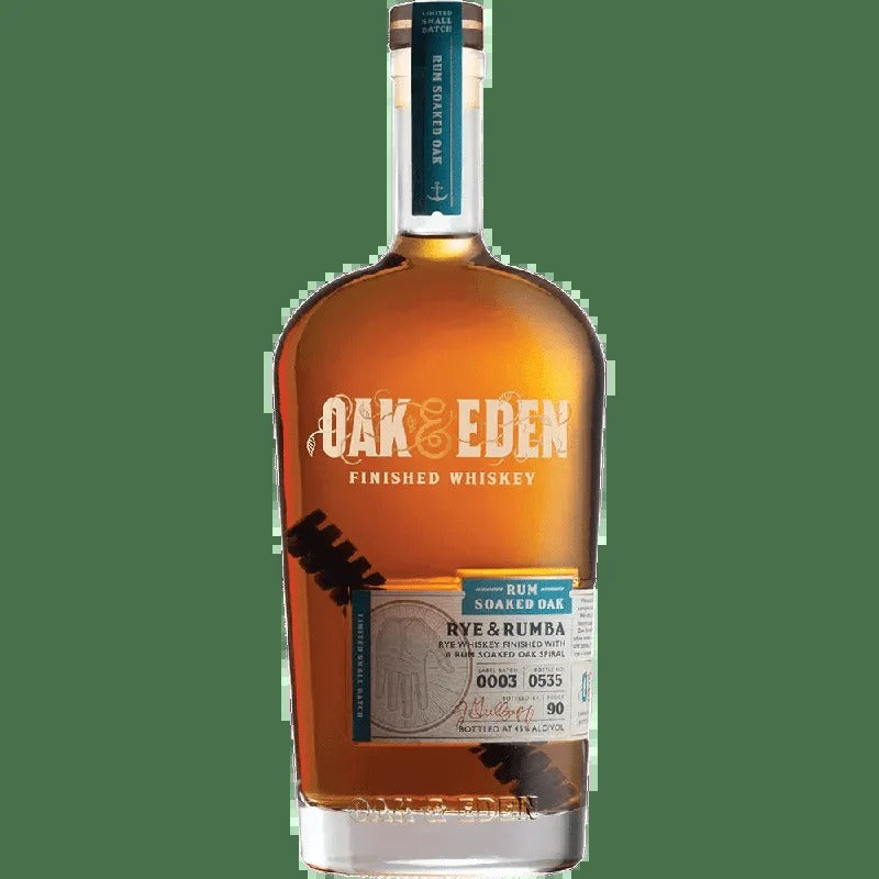 Oak And Eden Rye And Rumba Rye Whiskey 750ml