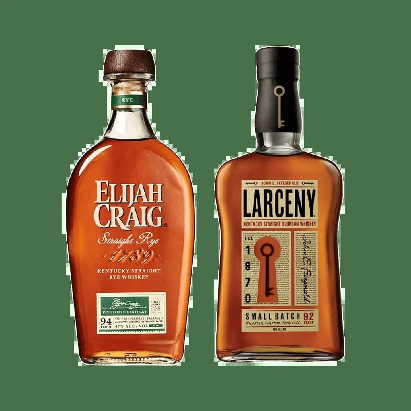 Elijah Craig Straight Rye & Larceny Small Batch Bourbon Bundle – 750ML