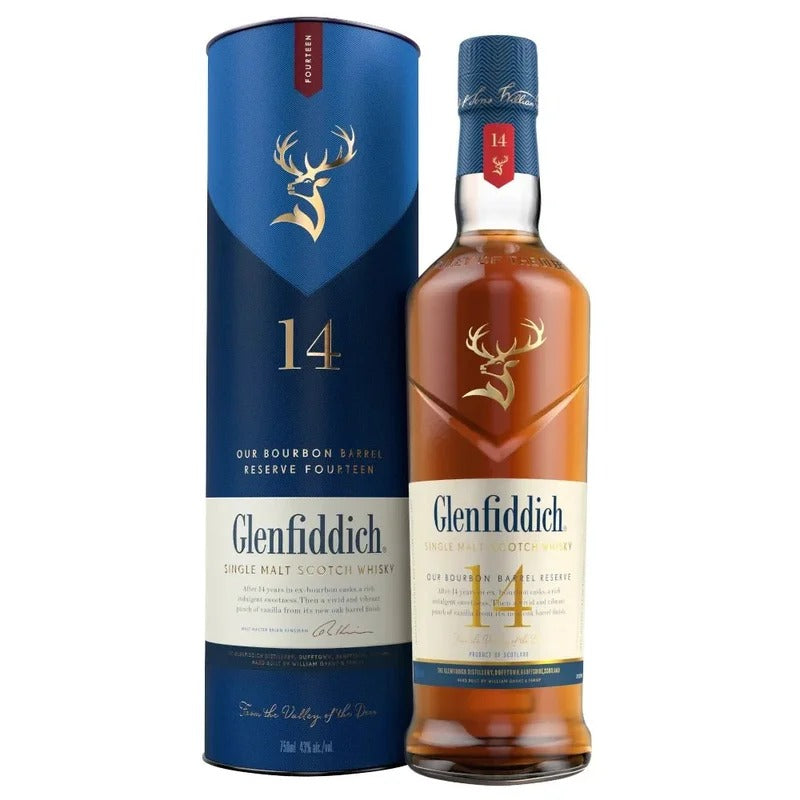 Glenfiddich 14 Year Old Bourbon Barrel Reserve Scotch Whisky