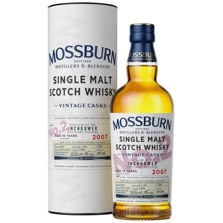 Mossburn 12 Year Inchgower Distillery Vintage Casks No. 2 Single Malt Scotch Whisky