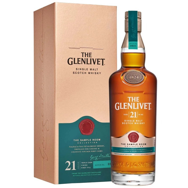 The Glenlivet Single Malt Scotch The Sample Room Collection 21 Year Whisky
