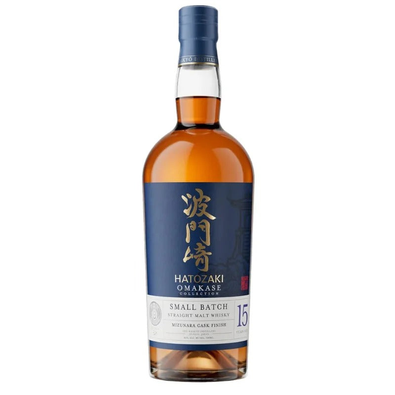 Hatozaki Omakase Small Batch 15 Year Old Mizunara Cask Finish 750ml