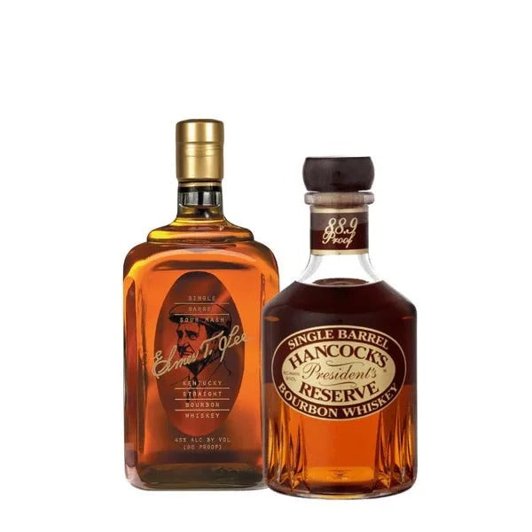 Hancock’s President’s Reserve Whiskey and Elmer T. Lee 750ml Bourbon Whiskey Bundle