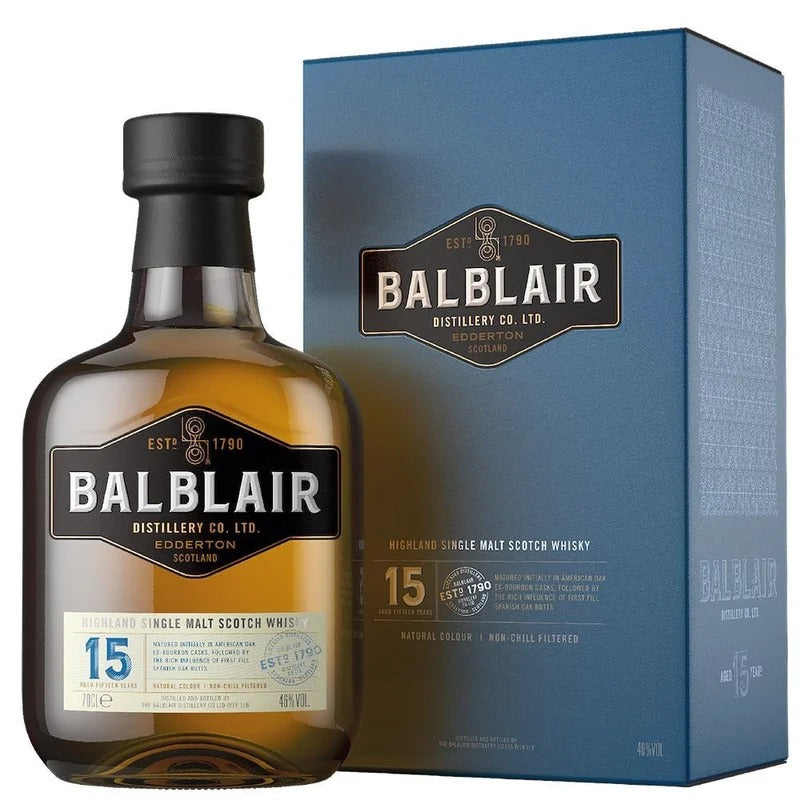 Balblair 15 Year Old Single Malt Scotch Whisky 700ml
