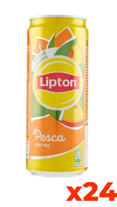 Lipton Ice Tea Pesca – Confezione cl. 33 x 24 Lattine Sleek