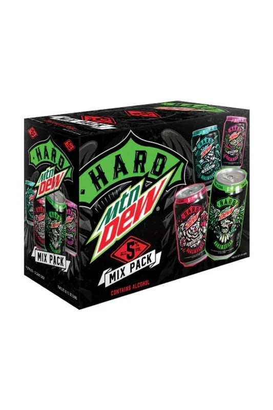 Mtn Dew Mountain Hard Zero Sugar Malt Flavored Beverage Variety Mix Pack – 12 Pack