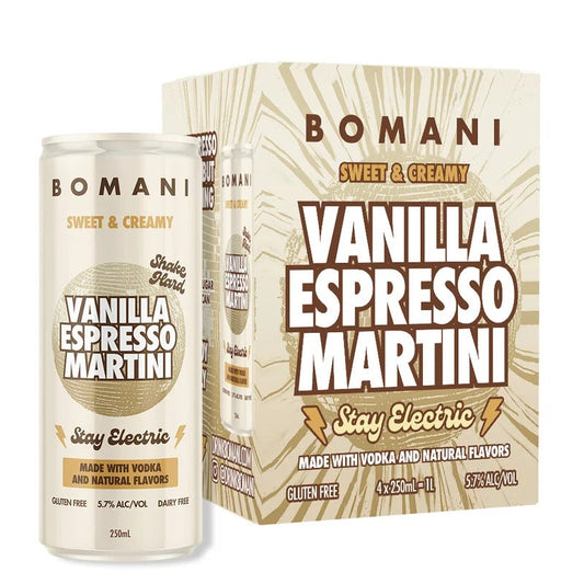 Bomani Vanilla Espresso Martini (4pk / 11Oz. Cans)