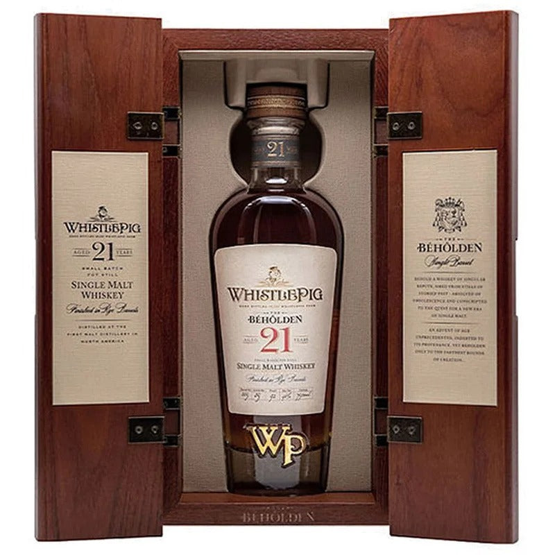 WhistlePig The Béhôlden’ 21 Year Old Single Malt Whiskey 750ml