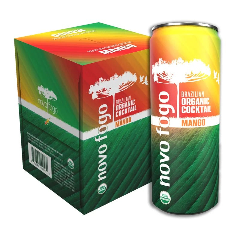 Novo Fogo Brazilian Organic Cocktail Mango (4x355ml)