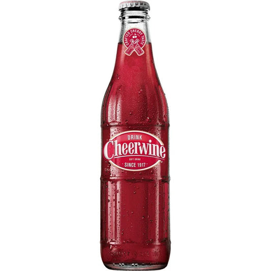 Cheerwine Cherry Soft Drink 12 Fl. Oz. Glass Bottle