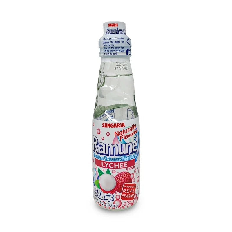 Ramune Sangaria Soda, Lovely Lychee Flavor, 6.76 Fl Oz
