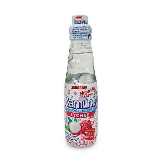 Ramune Sangaria Soda, Lovely Lychee Flavor, 6.76 Fl Oz