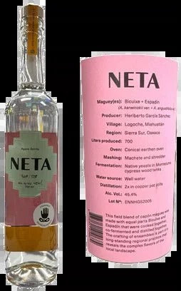 Neta Bicuixe Espadin Heriberto Garcia Agave Spirit 750ml
