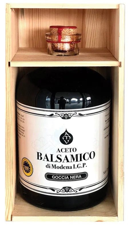 Aceto Balsamico Di Modena IGP – Nera 3lt – Cassa Legno – Acetomodena