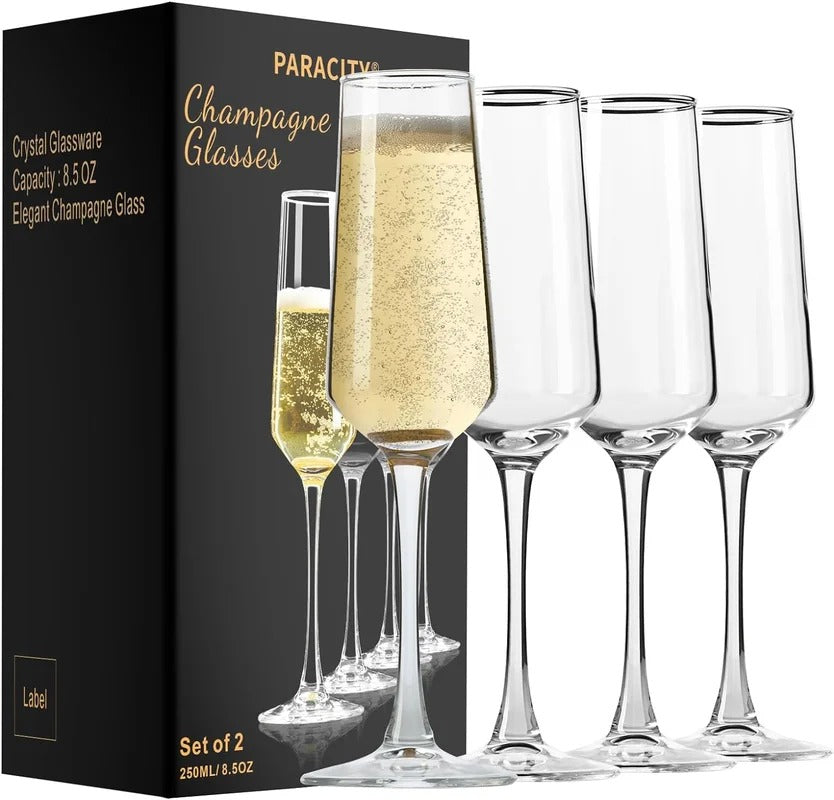 Personalized Champagne Flutes (Set of 4)