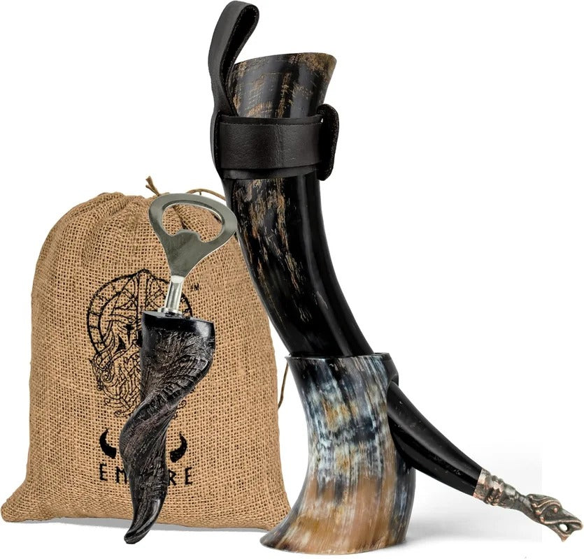 The Warrior’s Drinking Horn Set