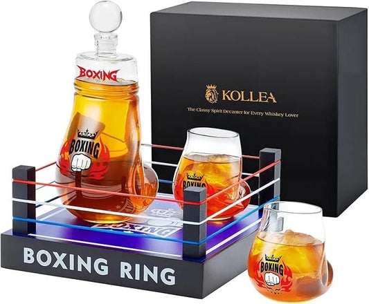 Boxing Ring Whiskey Decanter Set