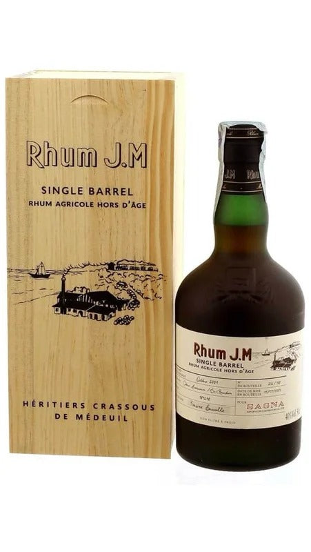 Rhum Jm Hors D’Age 2001 single barrel – Agricole J.M