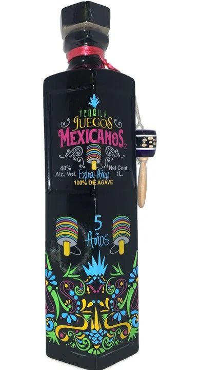 Juegos Mexicanos Extra Anejo Tequila 1Lt