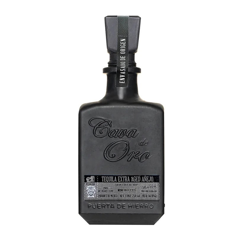 Cava de Oro Black Bottle Extra Aged Anejo Tequila 750ml