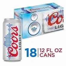 Coors Light 12oz 18Pack Can