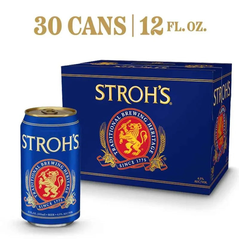 Stroh’s Beer, 30 pack