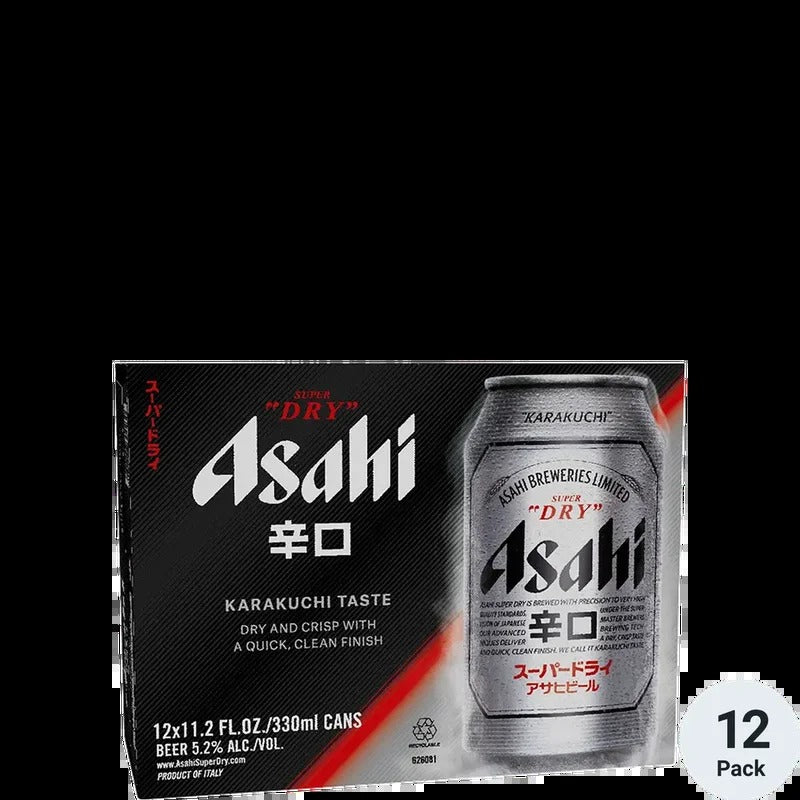 Asahi Super Dry 12 Pack 12oz Cans