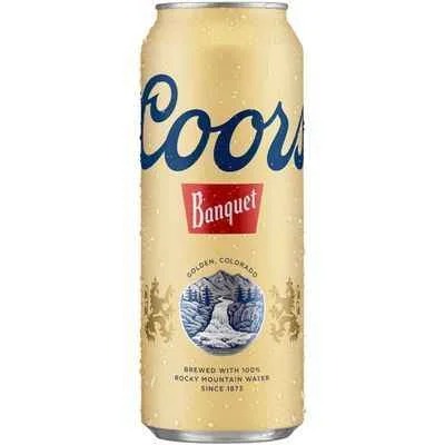 Coors Banquet Lager Beer, Beer, 24 FL OZ Can, 5% ABV