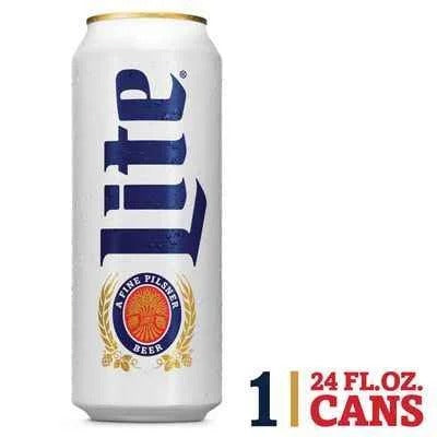 Miller Lite Lager Beer, Light Beer, Beer 24 FL OZ Can, 4.2% ABV