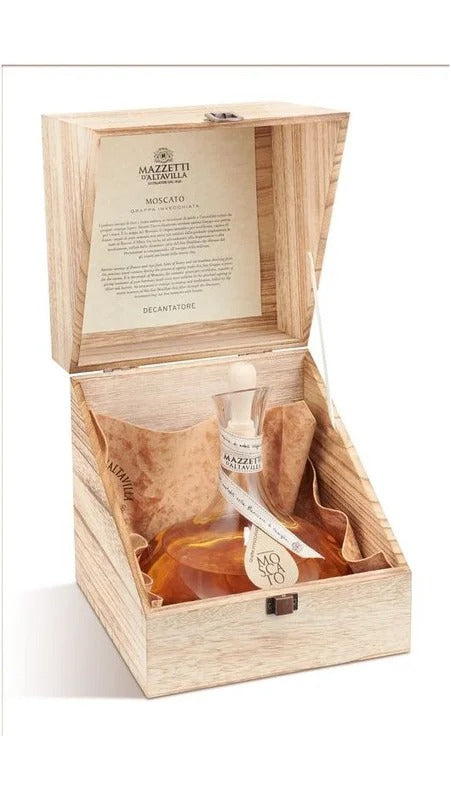 Decanter Grappa di Moscato Invecchiata 70cl – Mazzetti