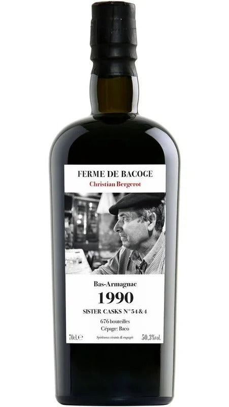 Bas Armagnac Christian Bergerot 1990 Sister Futs N.54 & N.4 70cl – Nomade – Row Spirits