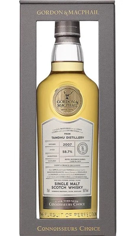 Tamdhu 2007 – Imbottigliato Nel 2023 – 70cl Invecchiato 15 Anni – Bottiglia Numberata – Lion’s Choice Cask – Gordon & Macphail