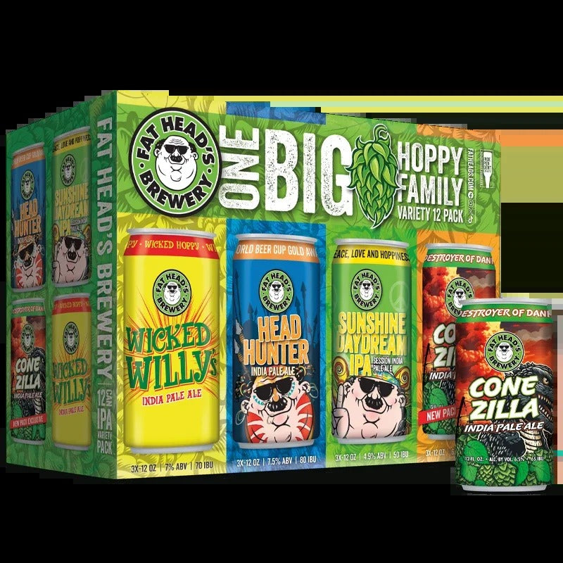 Fat Head Brewery One Big Hoppy Family Variety Pack IPA’s