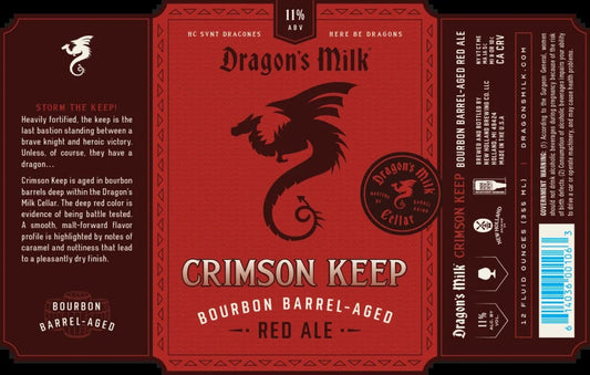 Dragons Milk Crimson Keep Bourbon Barrel Aged Red Ale Single Can