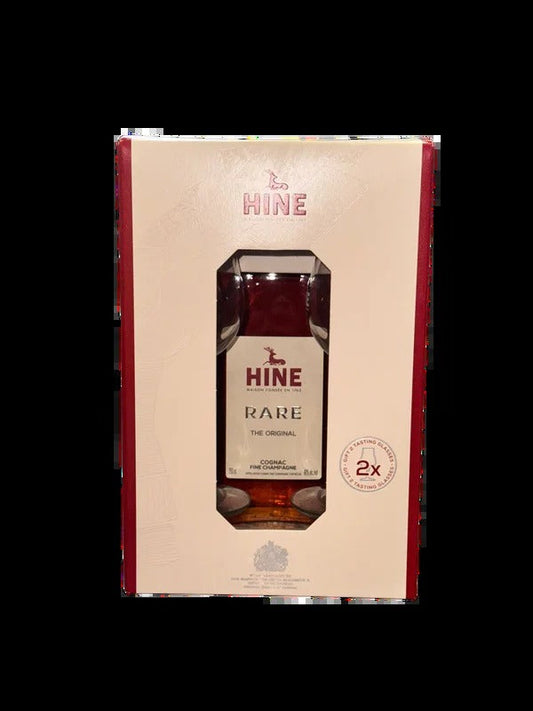 Hine Rare Cognac VSOP with Two Glasses