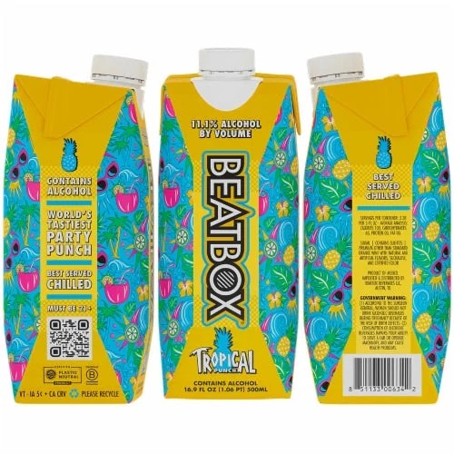 Beatbox Tropical Punch Contains Alcohol 16.9oz