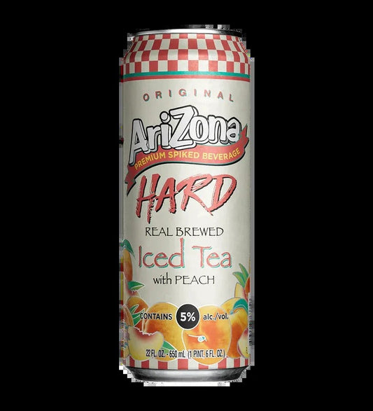 Arizona Hard Iced Tea Peach Contains (5% Alc.)