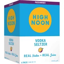 High Noon Passionfruit Vodka Seltzer 4-Pack Can