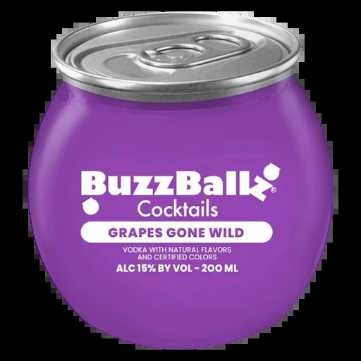 BuzzBallz Grape Ready-to-Drink Cocktail 200ml