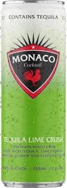 Monaco Tequila Lime Crush Cocktail 355ml