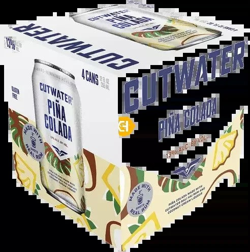 Cutwater Spirits Pina Colada Cocktail 4-Pack Can
