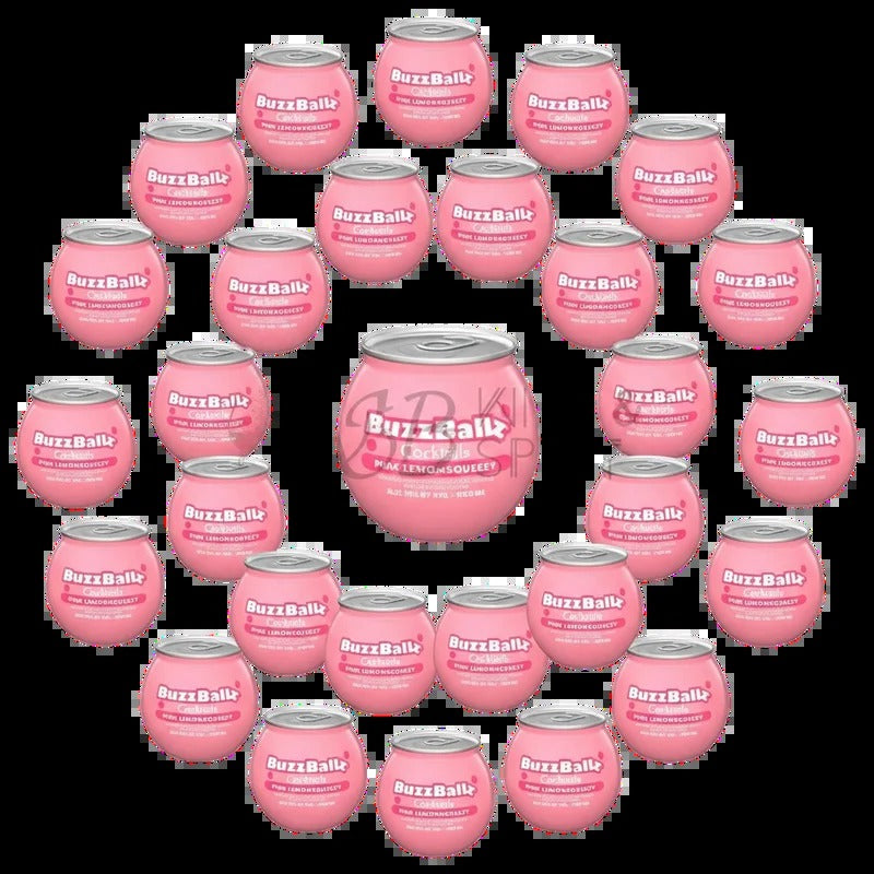 BuzzBallz Pink Lemonsqueezy Cocktail 24ct 200ml